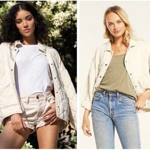 Maya Quilted Jacket, Bone